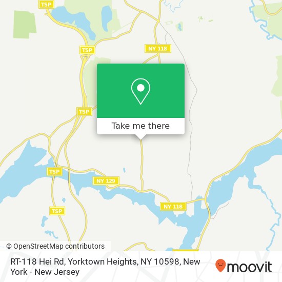 RT-118 Hei Rd, Yorktown Heights, NY 10598 map