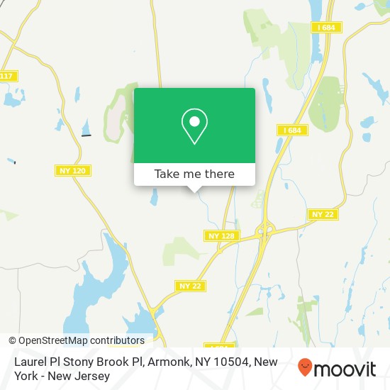 Mapa de Laurel Pl Stony Brook Pl, Armonk, NY 10504