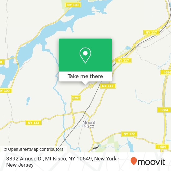 3892 Amuso Dr, Mt Kisco, NY 10549 map