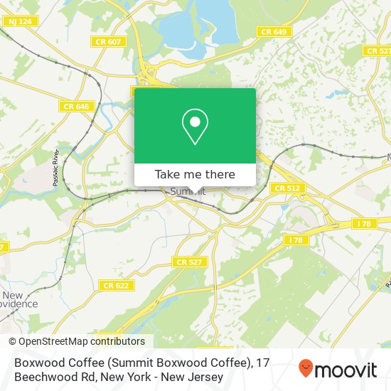 Boxwood Coffee (Summit Boxwood Coffee), 17 Beechwood Rd map