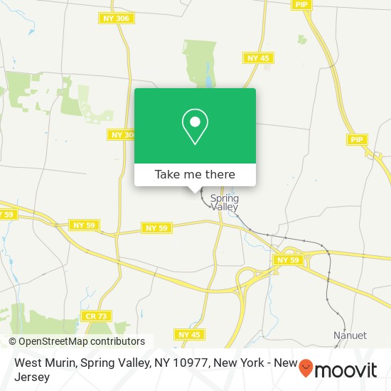 Mapa de West Murin, Spring Valley, NY 10977
