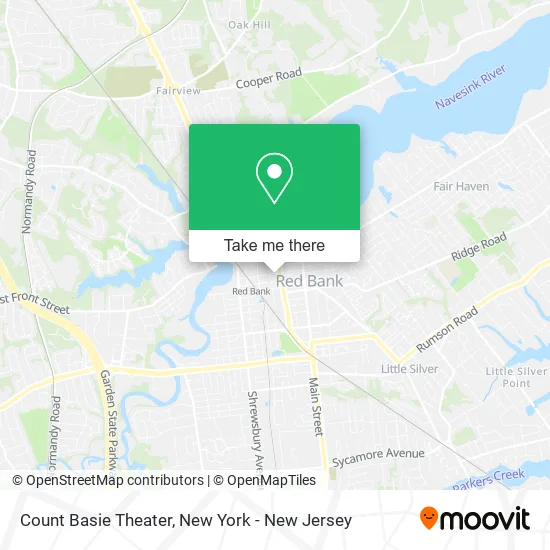 Count Basie Theater map