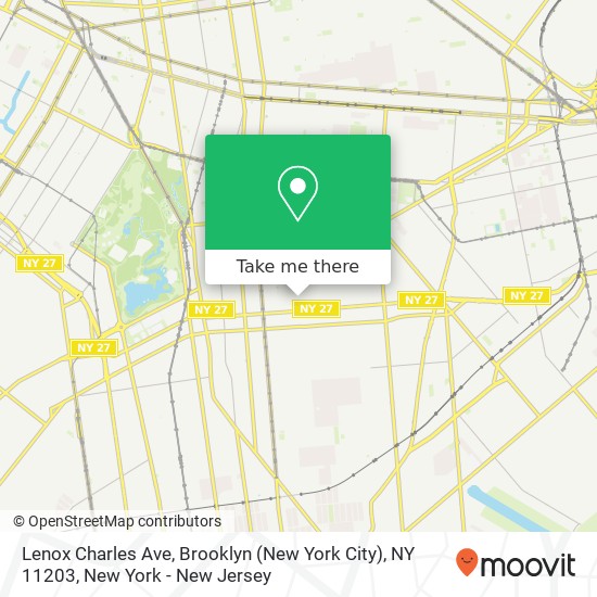 Mapa de Lenox Charles Ave, Brooklyn (New York City), NY 11203