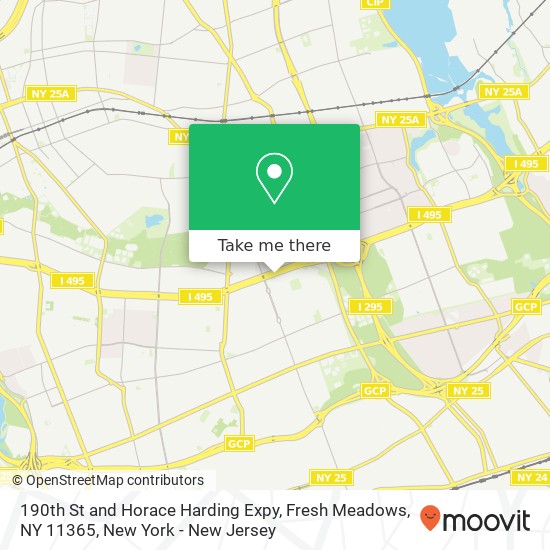 190th St and Horace Harding Expy, Fresh Meadows, NY 11365 map