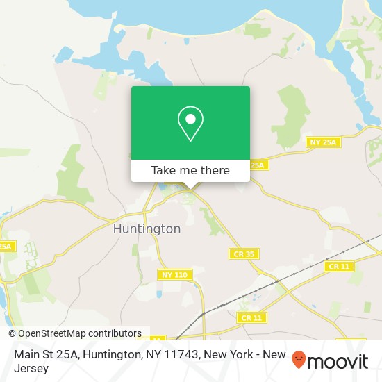 Mapa de Main St 25A, Huntington, NY 11743