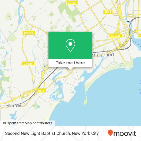 Second New Light Baptist Church map