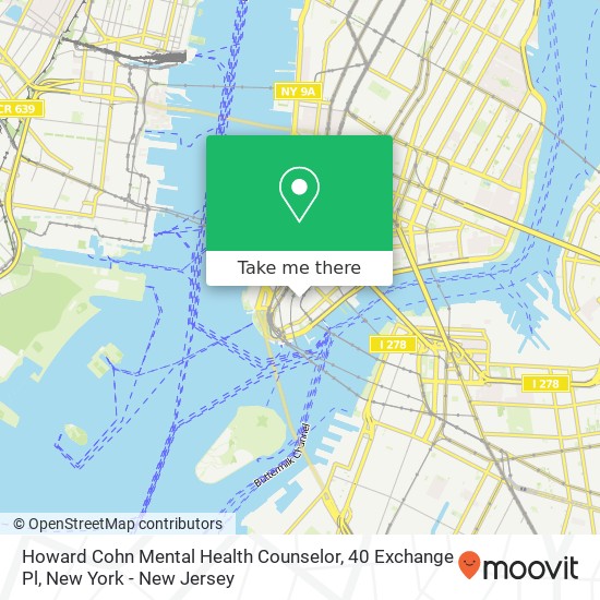 Howard Cohn Mental Health Counselor, 40 Exchange Pl map
