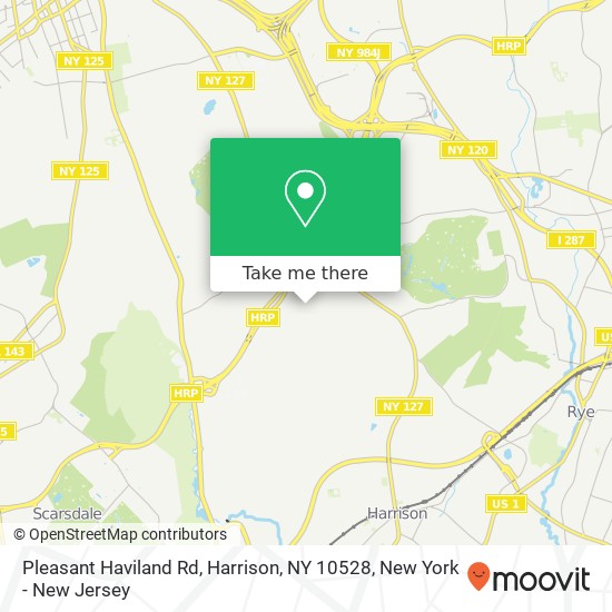 Mapa de Pleasant Haviland Rd, Harrison, NY 10528