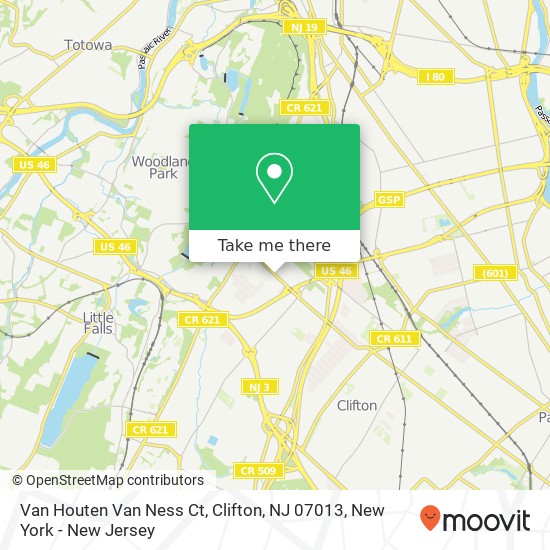 Van Houten Van Ness Ct, Clifton, NJ 07013 map