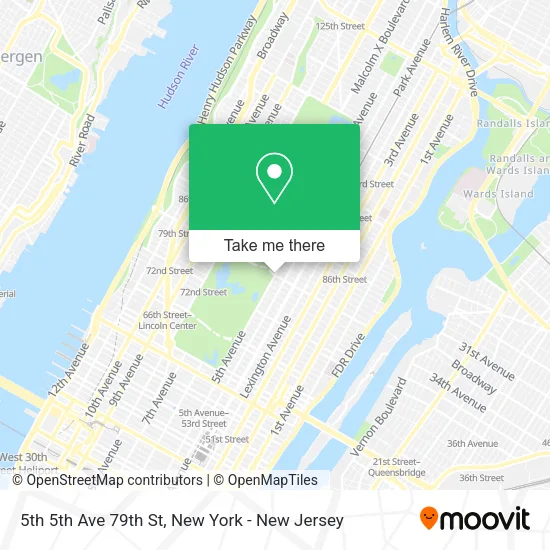 5th 5th Ave 79th St map