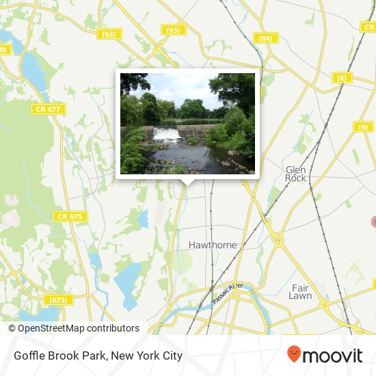 Mapa de Goffle Brook Park