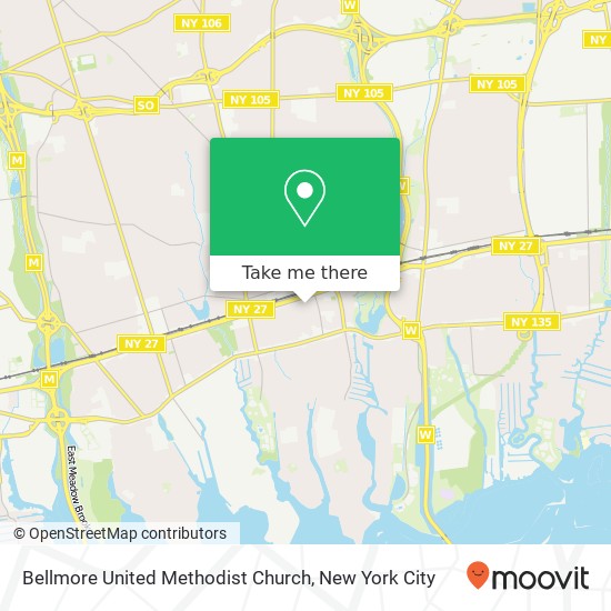 Mapa de Bellmore United Methodist Church