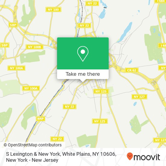 S Lexington & New York, White Plains, NY 10606 map