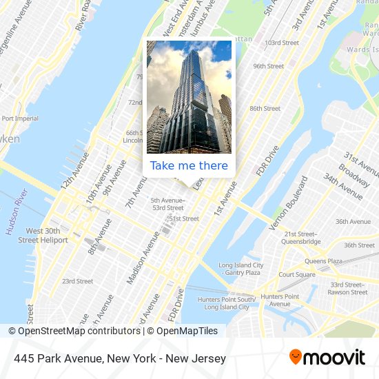 445 Park Avenue map