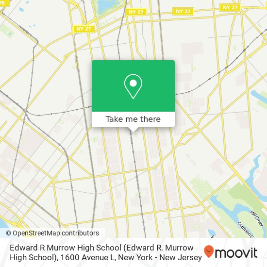 Edward R Murrow High School (Edward R. Murrow High School), 1600 Avenue L map