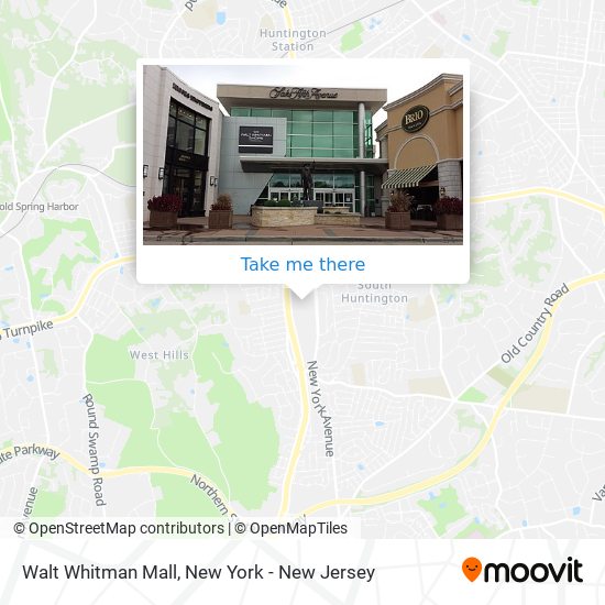 walt whitman mall map