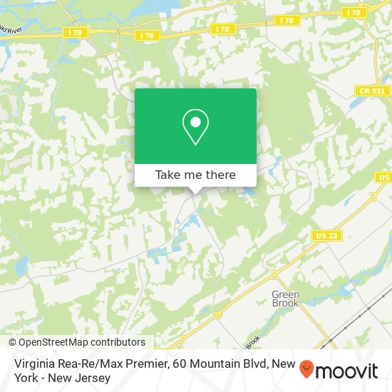 Virginia Rea-Re / Max Premier, 60 Mountain Blvd map