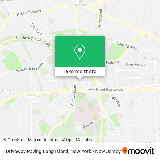 Driveway Paving Long Island map