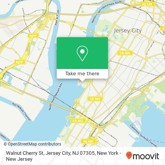 Walnut Cherry St, Jersey City, NJ 07305 map