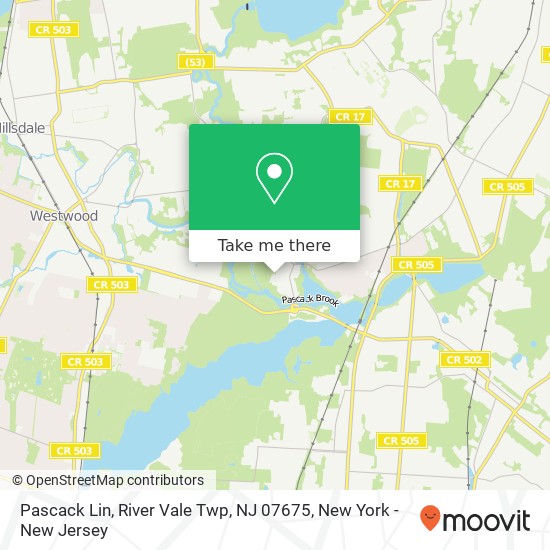 Pascack Lin, River Vale Twp, NJ 07675 map