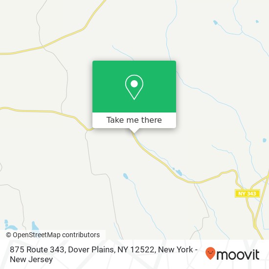 875 Route 343, Dover Plains, NY 12522 map