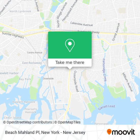 Beach Mahland Pl map