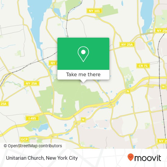 Mapa de Unitarian Church