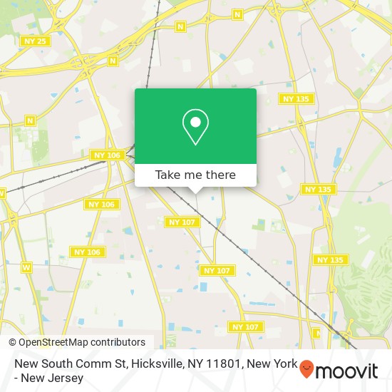 New South Comm St, Hicksville, NY 11801 map