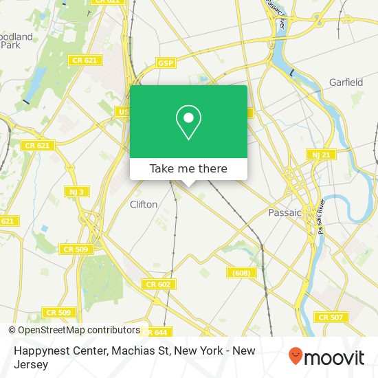 Happynest Center, Machias St map