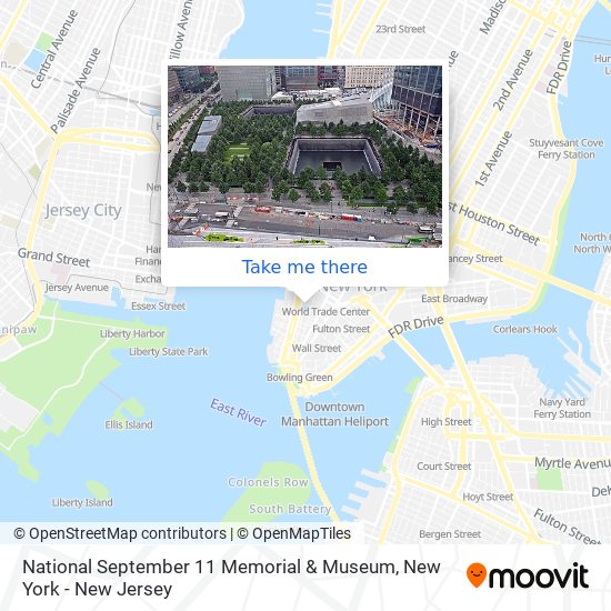 National September 11 Memorial & Museum map