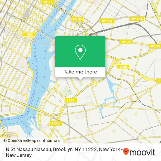 Mapa de N St Nassau Nassau, Brooklyn, NY 11222