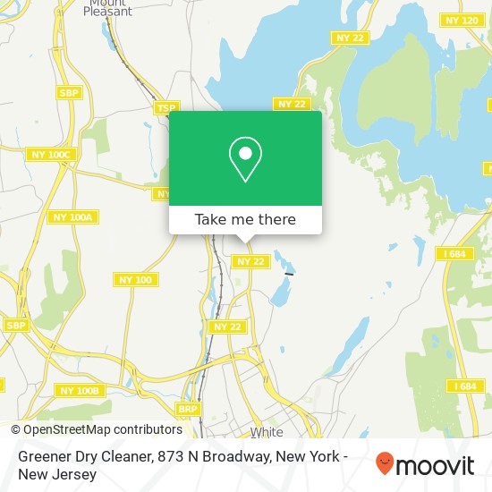 Mapa de Greener Dry Cleaner, 873 N Broadway