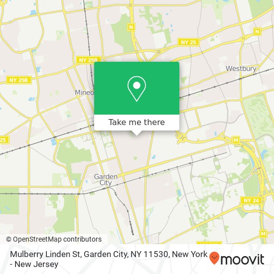 Mulberry Linden St, Garden City, NY 11530 map