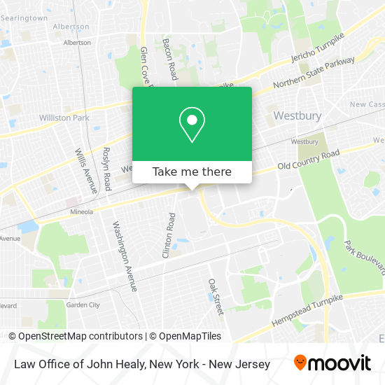 Law Office of John Healy map