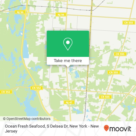 Ocean Fresh Seafood, S Delsea Dr map