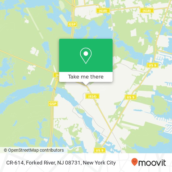 CR-614, Forked River, NJ 08731 map