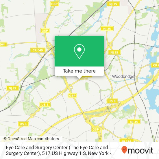 Eye Care and Surgery Center (The Eye Care and Surgery Center), 517 US Highway 1 S map
