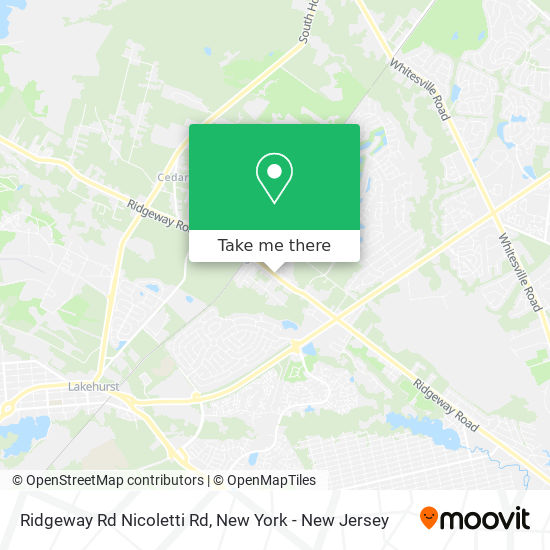 Ridgeway Rd Nicoletti Rd map