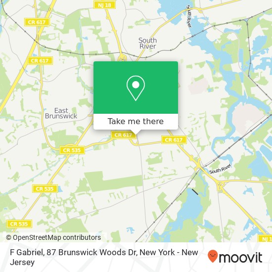 F Gabriel, 87 Brunswick Woods Dr map