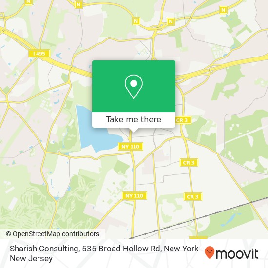Mapa de Sharish Consulting, 535 Broad Hollow Rd