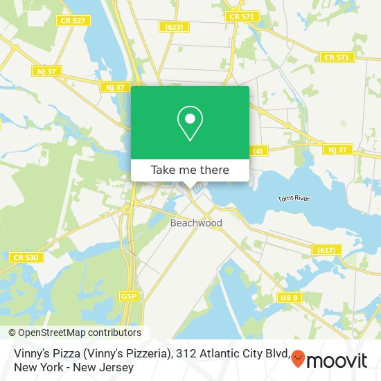 Vinny's Pizza (Vinny's Pizzeria), 312 Atlantic City Blvd map