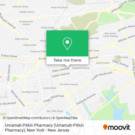 Mapa de Umamah Pitkin Pharmacy