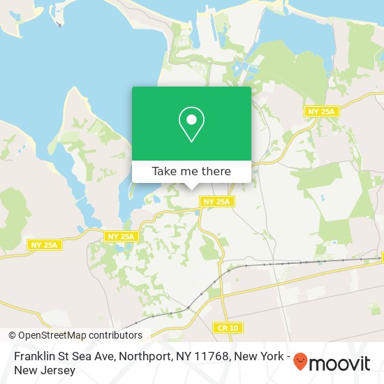 Mapa de Franklin St Sea Ave, Northport, NY 11768