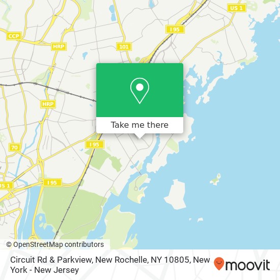 Circuit Rd & Parkview, New Rochelle, NY 10805 map