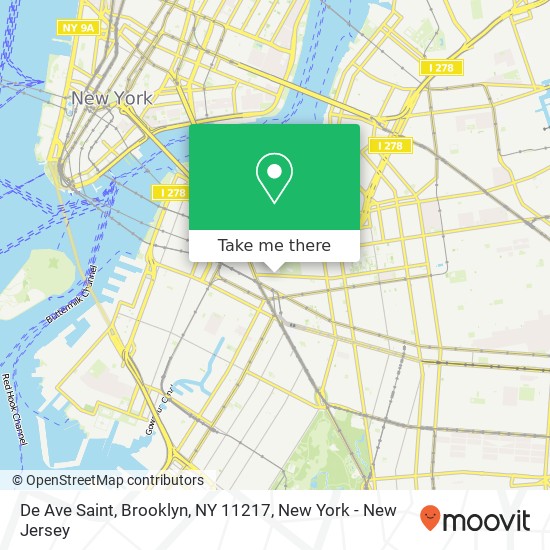 De Ave Saint, Brooklyn, NY 11217 map