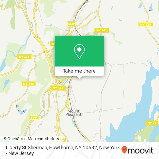 Mapa de Liberty St Sherman, Hawthorne, NY 10532