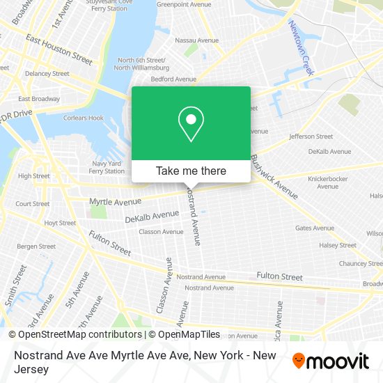 Nostrand Ave Ave Myrtle Ave Ave map