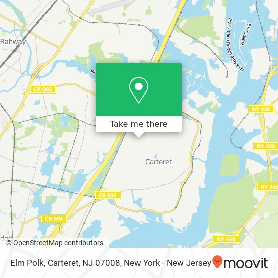 Elm Polk, Carteret, NJ 07008 map