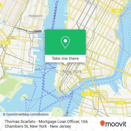 Thomas Scarlato - Mortgage Loan Officer, 166 Chambers St map