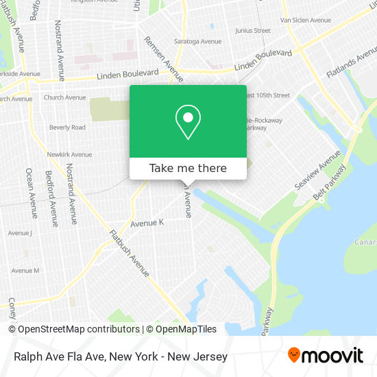 Ralph Ave Fla Ave map